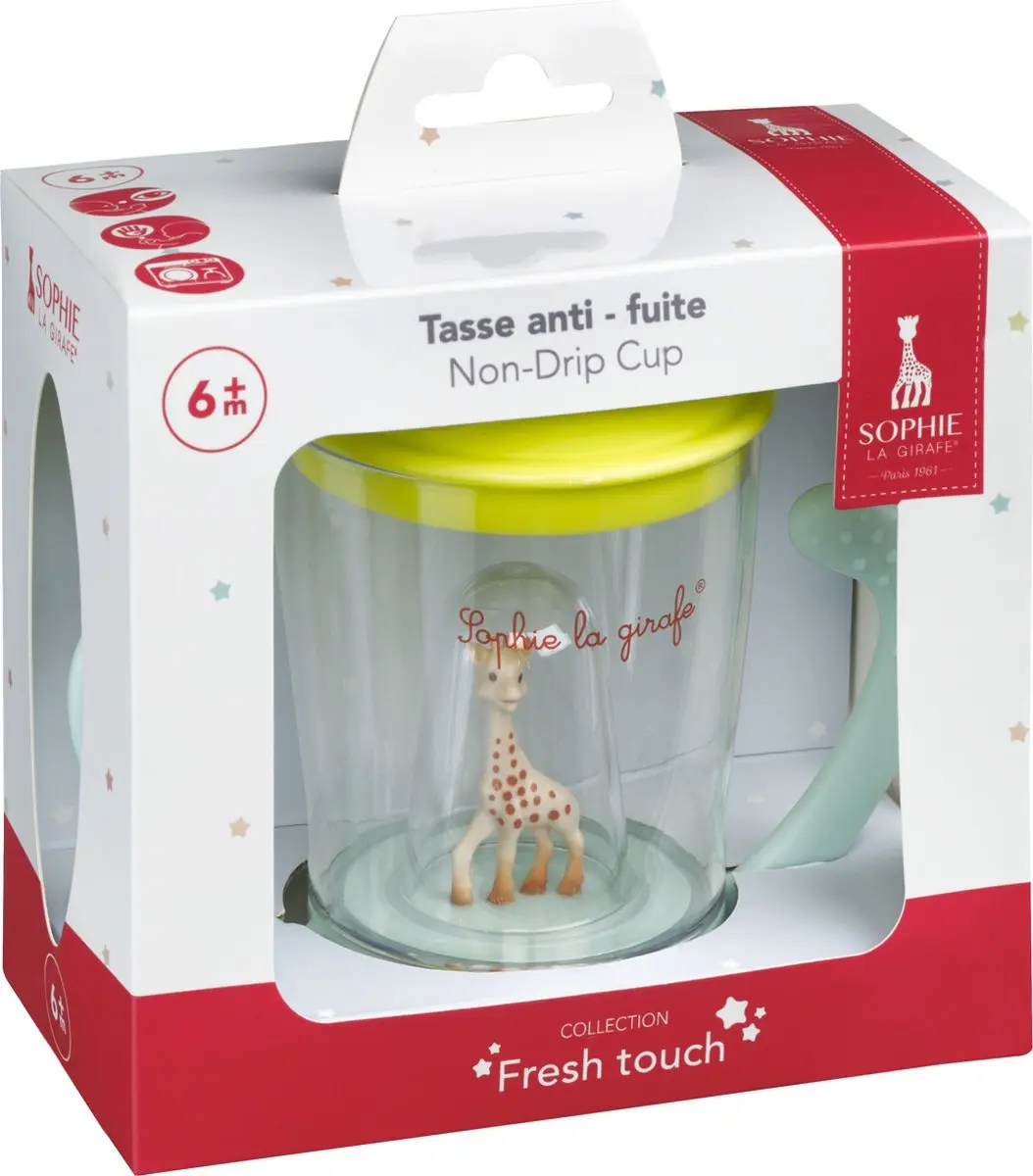 Sophie de Giraf Lekvrije Beker 200ml - Blauw/Groen