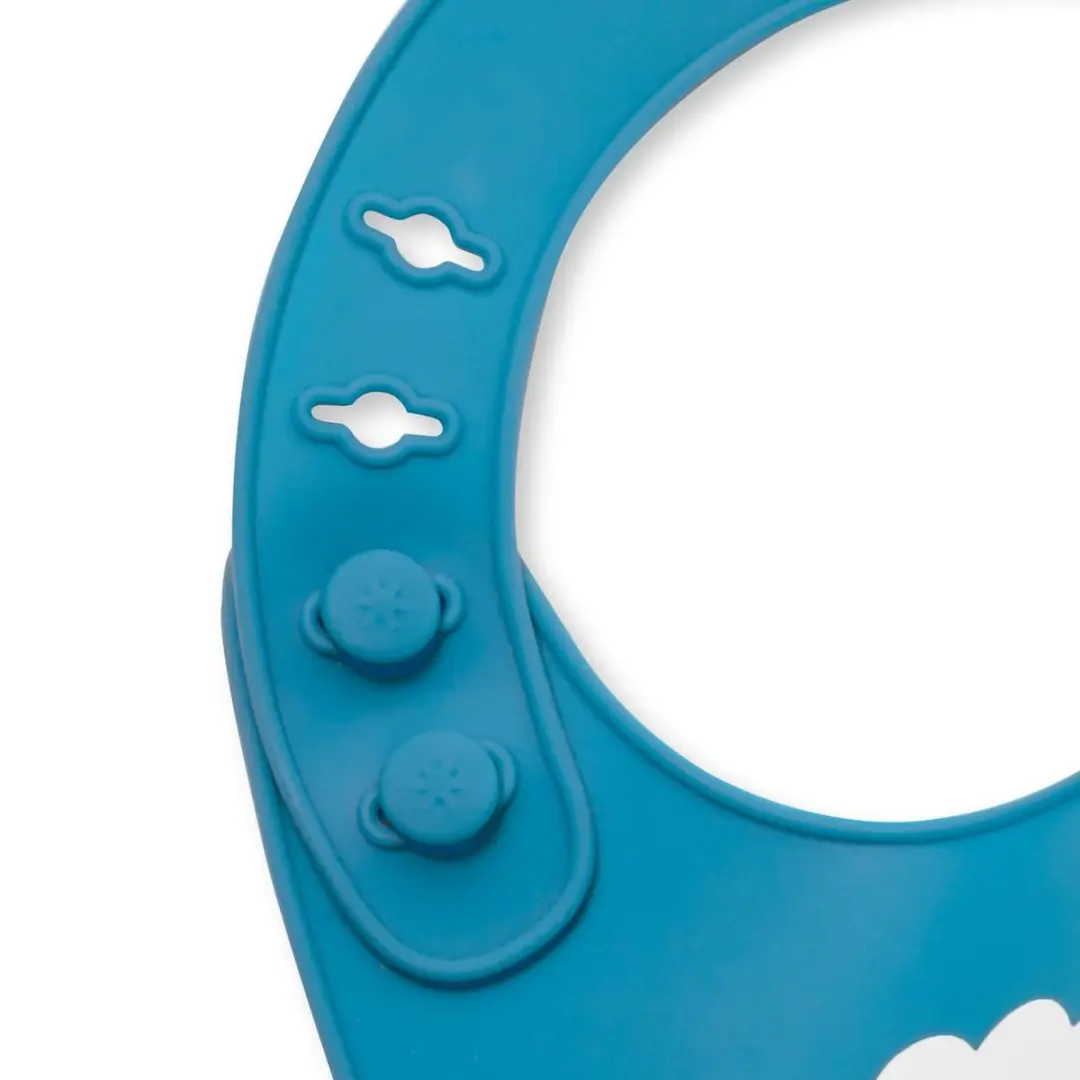 Skip Hop Zoo Fold & Go Siliconen Slabbetje - Uil - Blauw