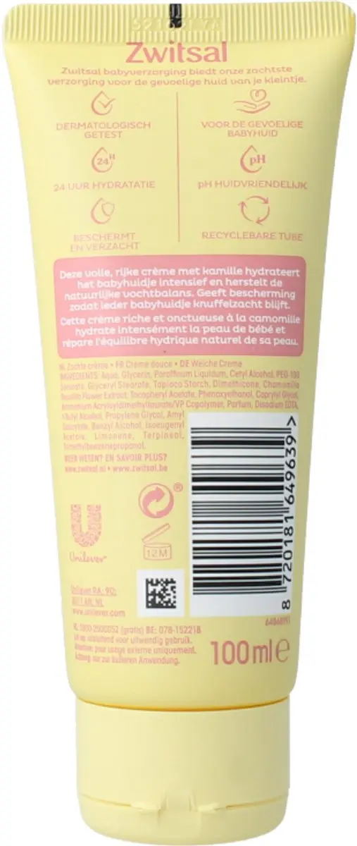 Zwitsal Zachte Crème 100ml