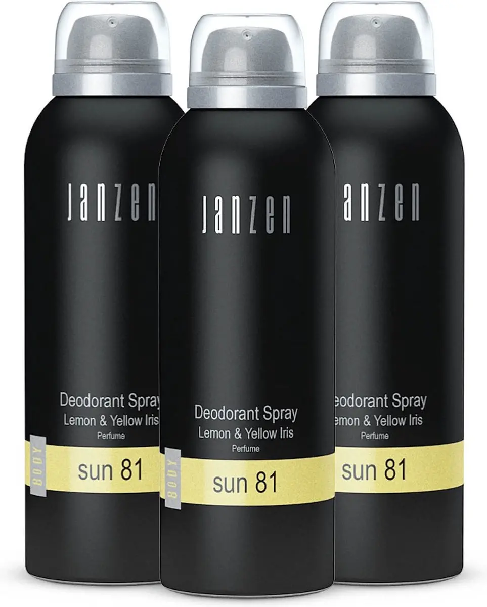 Janzen Deodorant Spray Sun 81 3-pack