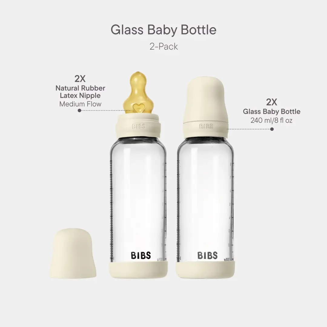 BIBS Baby Fles - 240ml - 2 Stuks - Ivory
