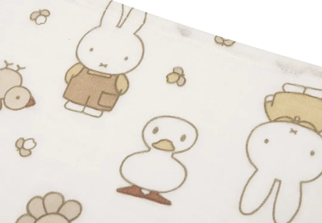 Jollein Hydrofiele Doek Small Miffy Family Farm - 70x70cm - 3 Stuks - afbeelding 6 van 6