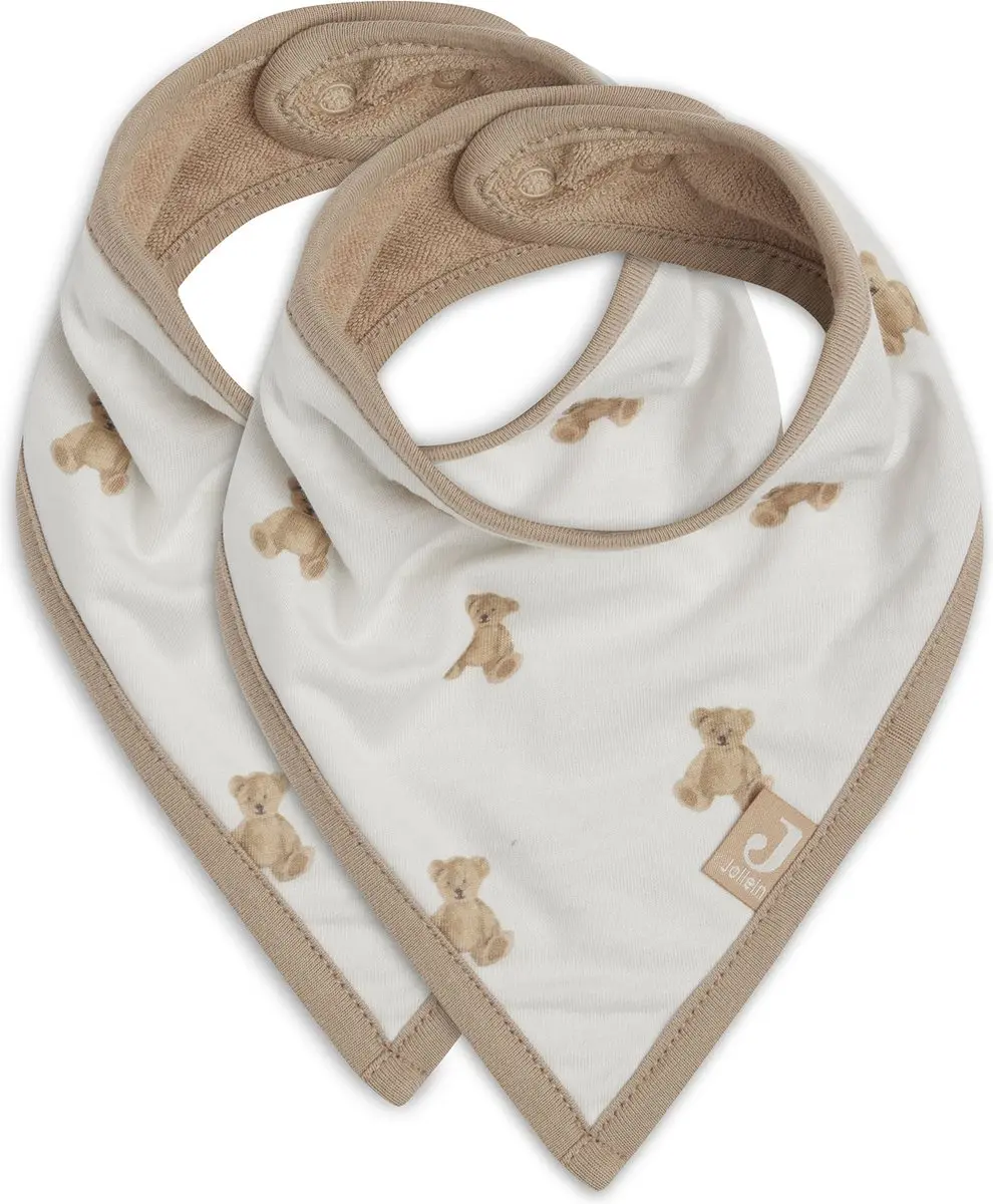 Jollein Slab Bandana Teddy Bear - 2 Stuks - 22cm