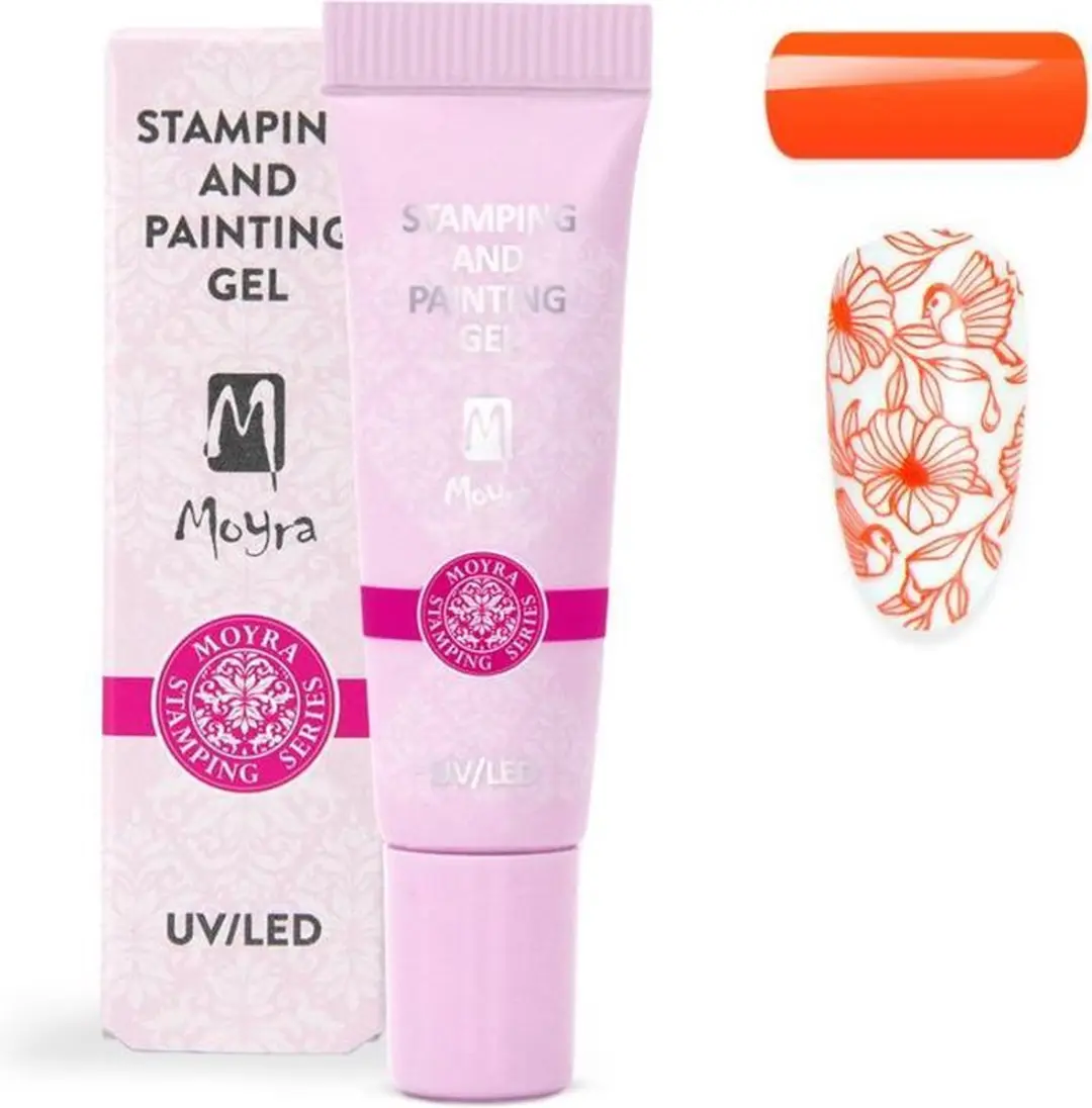 Moyra Stamping Gel Vivid Orange 7g
