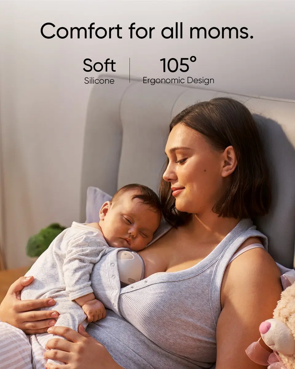 Eufy Baby E10 Draagbare Borstkolf - Transparant/Beige