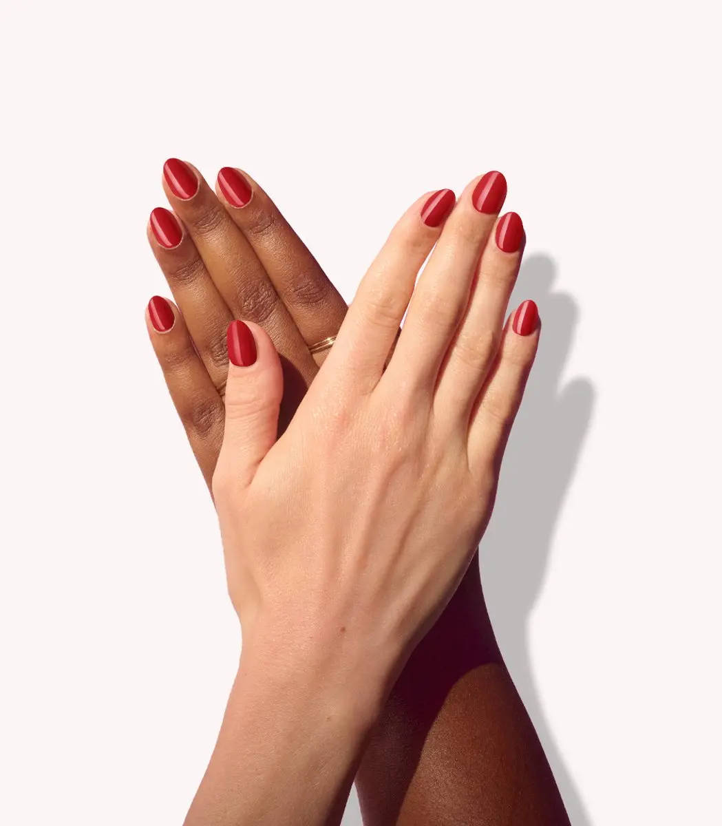 Pink Gellac Press On Nagels 109 Lipstick Red - S - 30 Stuks