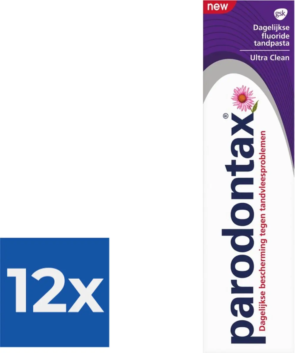 Parodontax Ultra Clean Tandpasta 75ml - 12 Stuks