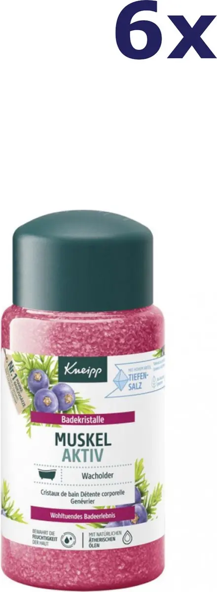Kneipp Muscle Aktive Badzout 6x600g