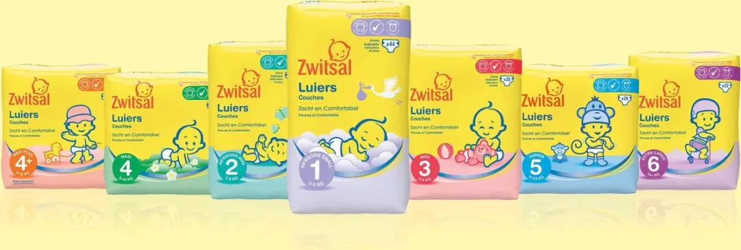 Zwitsal Luiers Midi Maat 3 - 71 Stuks