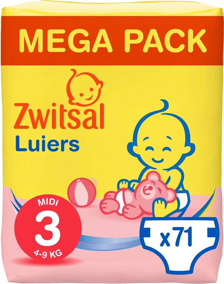 Zwitsal Luiers Midi Maat 3
