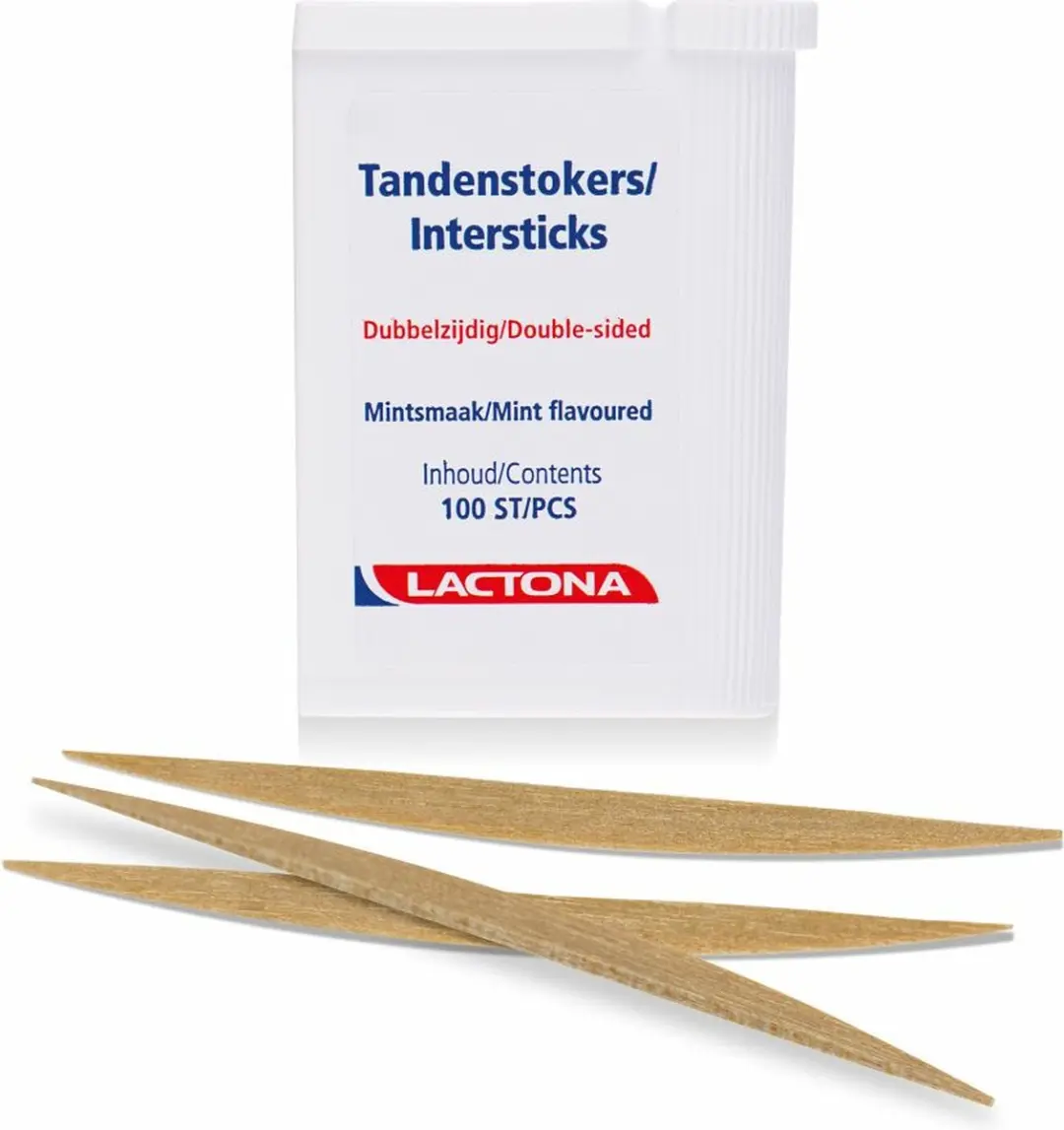 Lactona Intersticks Tandenstokers 100 Stuks - 3 Stuks