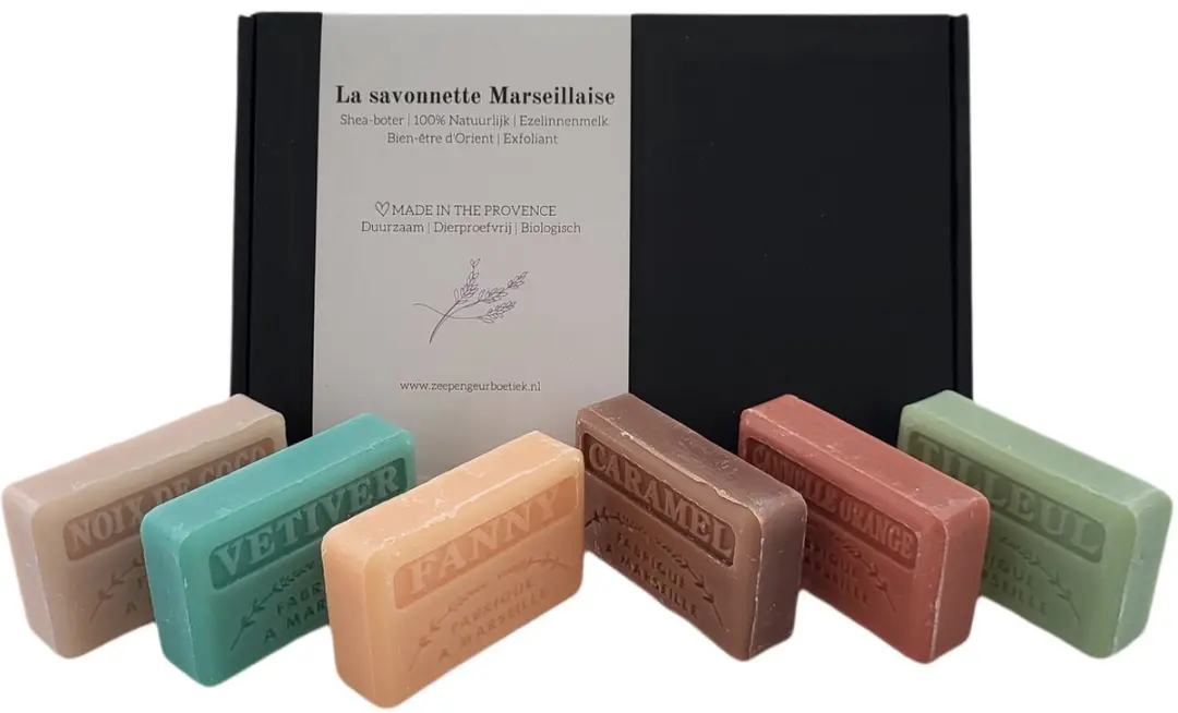 Savon de Marseille Zeep Cadeauset 6x125g