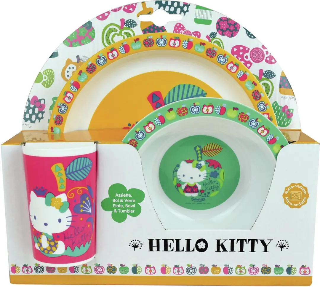 Hello Kitty Ontbijtset - 3-delig Multi