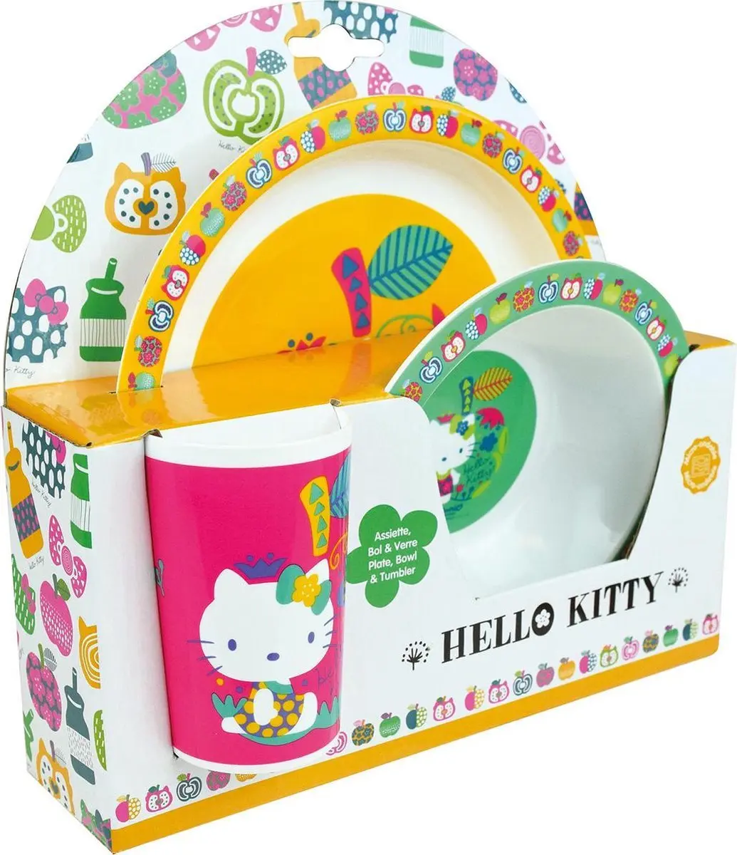 Hello Kitty Ontbijtset - 3-delig Multi