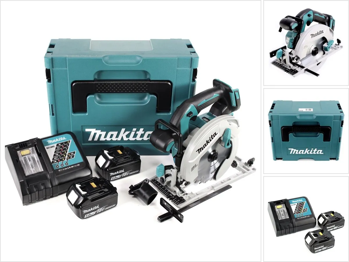 Makita DHS680RTJ 18V Cirkelzaag 165mm - met 2x accu