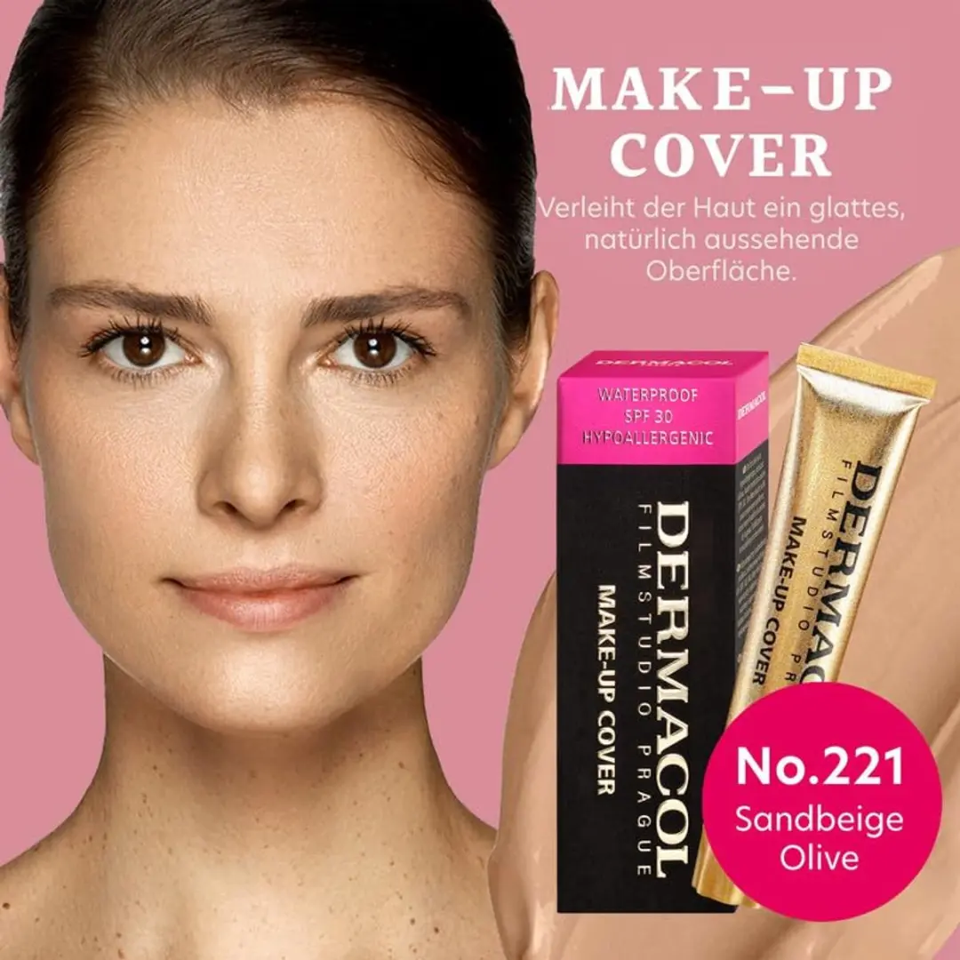 Dermacol Mini Full Coverage Matte Foundation 13ml - SPF 30 - 221 Medium