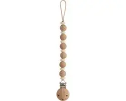 Mushie Siliconen Speenkoord Luna Faux Wood