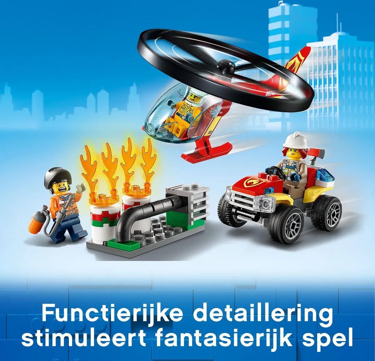 LEGO City Reddingsoperatie Helikopter 60248 - 6 Minifiguren
