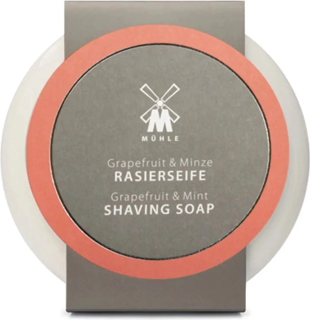 Mühle Scheerzeep Grapefruit & Mint 65g - afbeelding 6 van 6