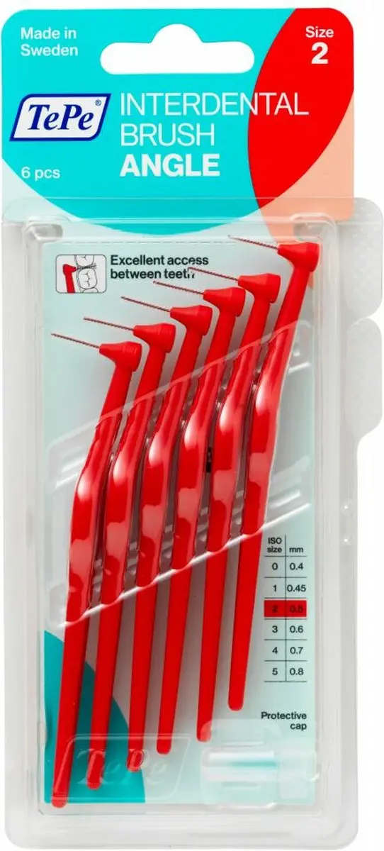 TePe Angle Interdentale Ragers 0,5mm - Rood - 36 Stuks