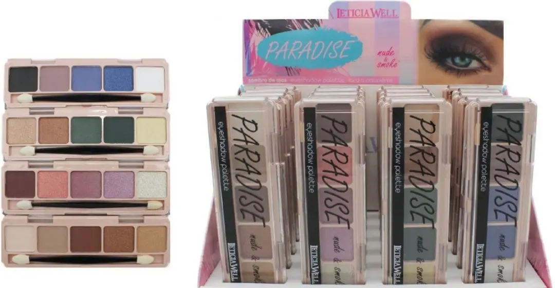 Leticia Well Paradise Nude & Smoke Oogschaduw Palette - 5 Kleuren