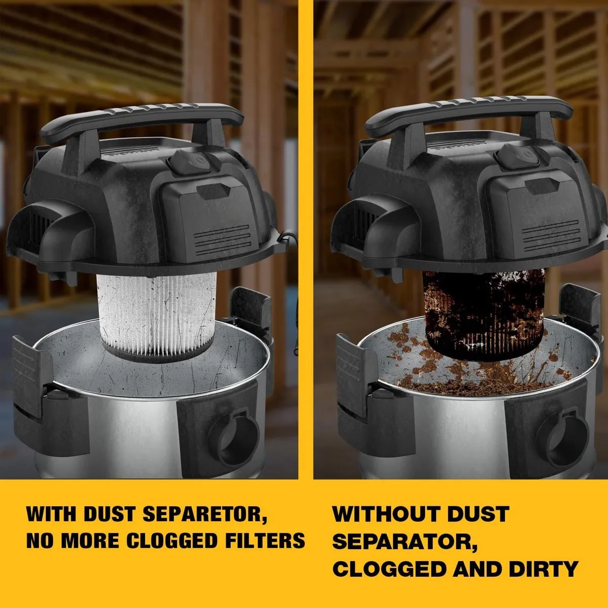DeWalt DXVCS003 Voorafscheider RVS 34L