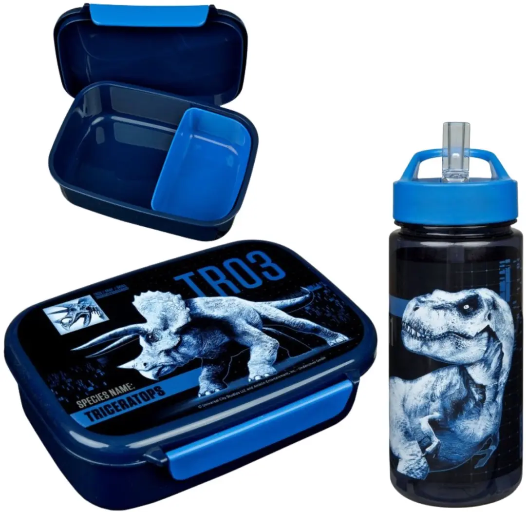 Jurassic World Lunchset Blauw