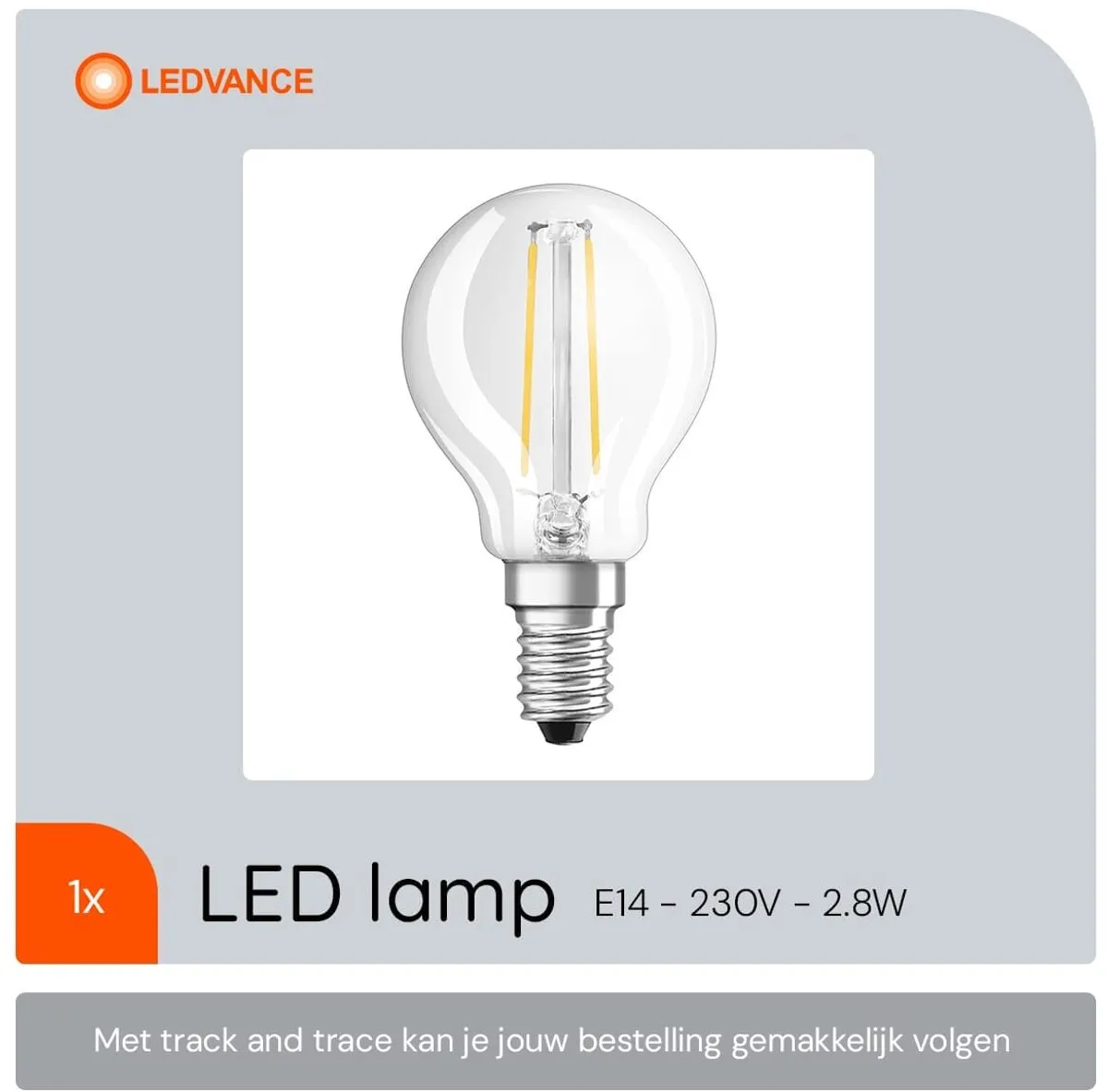 LEDVANCE LED SST Classic P45 E14 2.8W 250lm Warm Wit