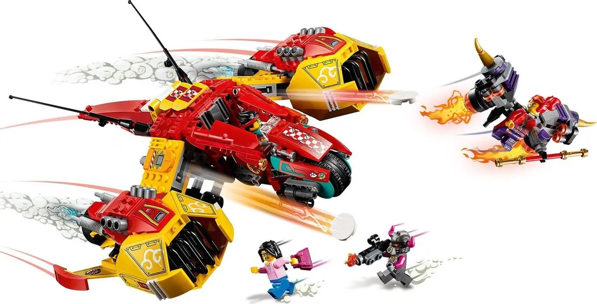 LEGO Monkie Kid Wolkenvliegtuig 80008 - 529 Stukken - 4 Minifiguren
