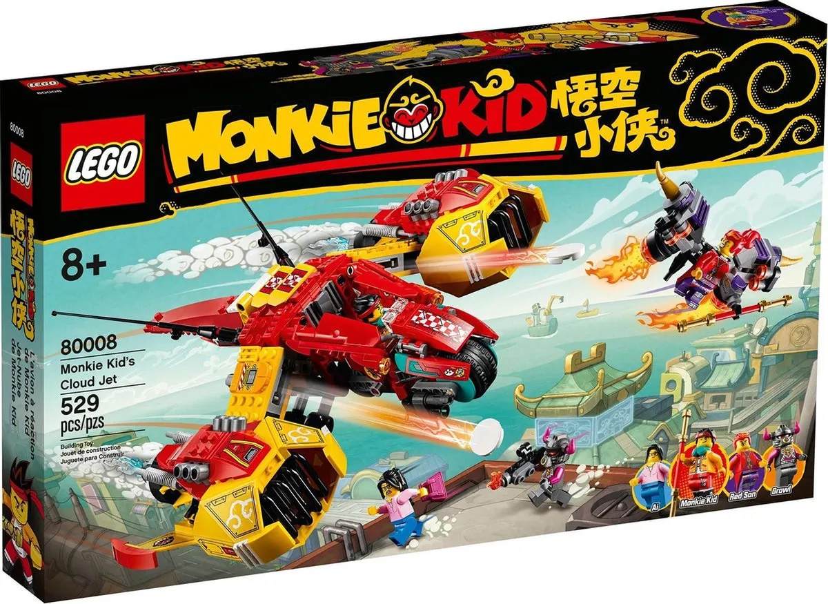 LEGO Monkie Kid Wolkenvliegtuig 80008