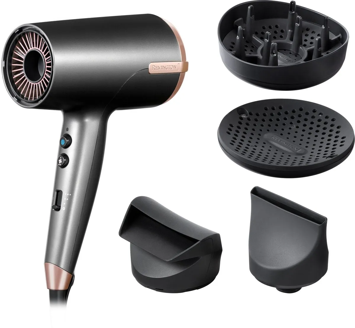 Remington ONE Dry & Style Föhn D6077 - 2000W - 8 Snelheden - Grijs