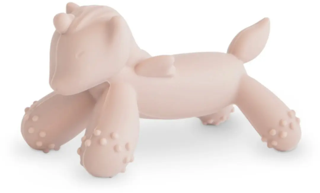 Mushie Siliconen Bijtring Unicorn Roze