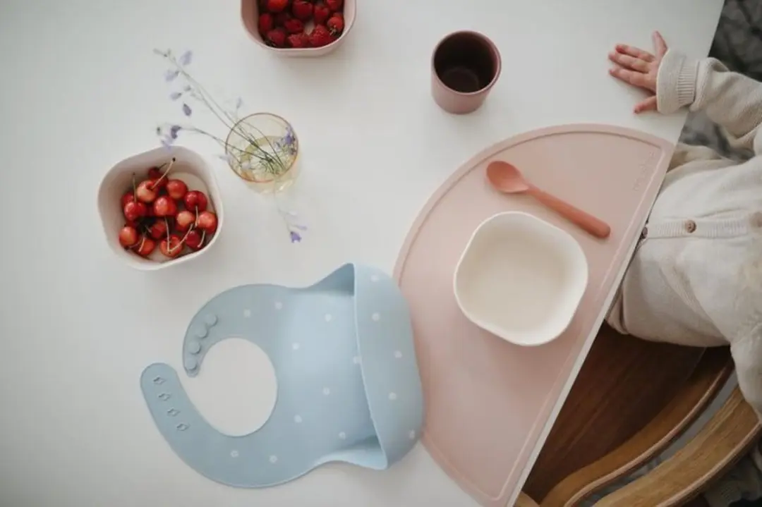 Mushie Siliconen Placemats Blush - Ø41cm