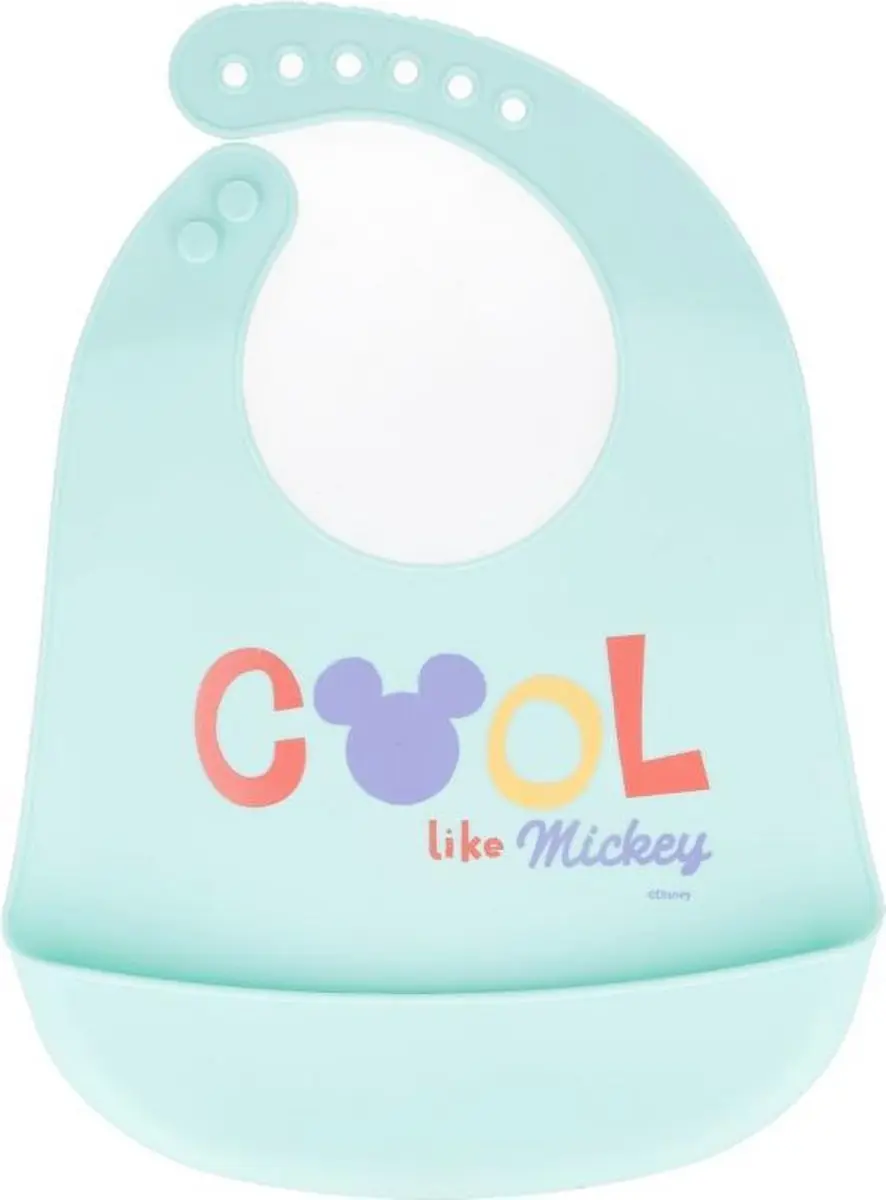 Disney Mickey Mouse Silicone Slabber - Mint
