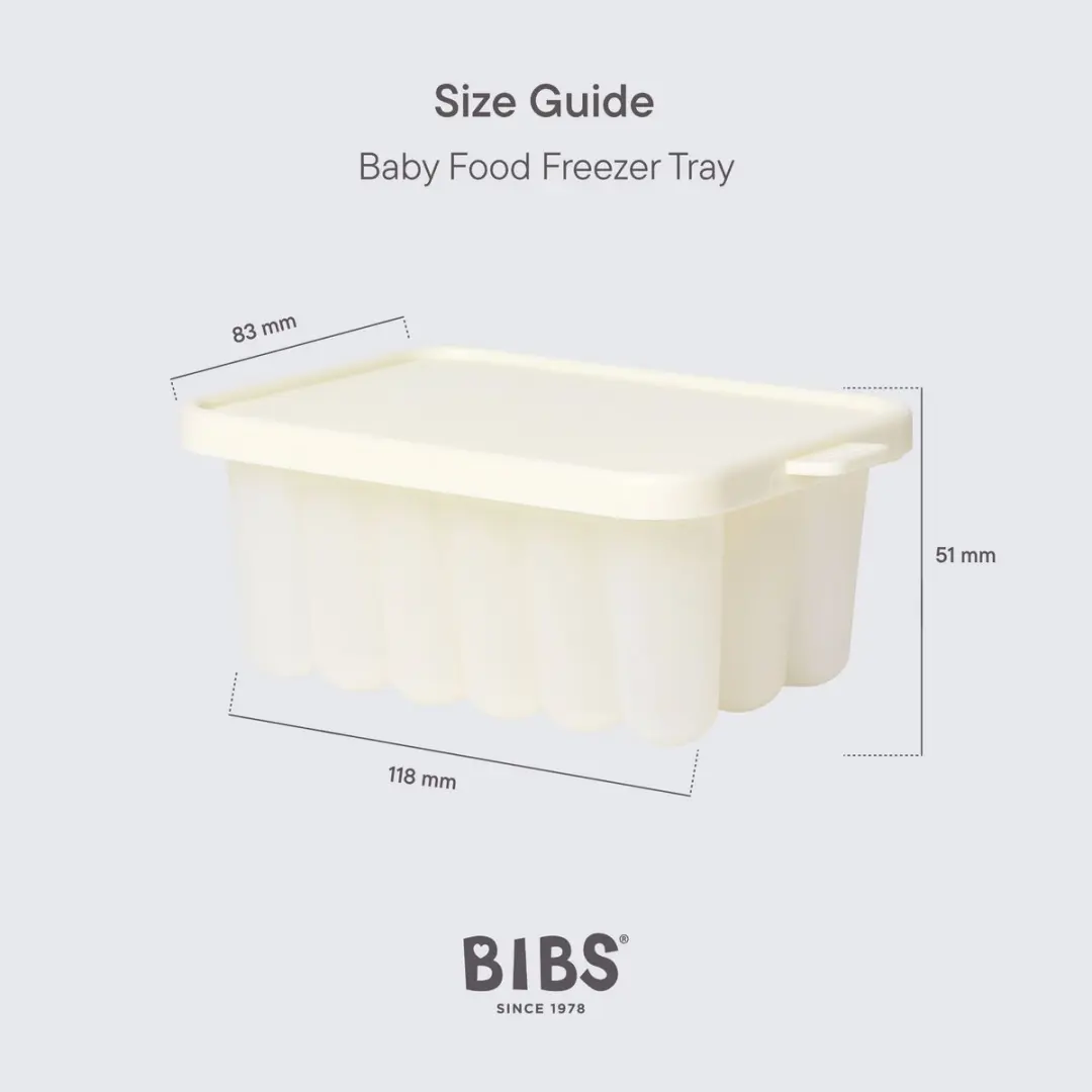 BIBS Food Feeder Freezer Tray - Siliconen bakje - Ivory