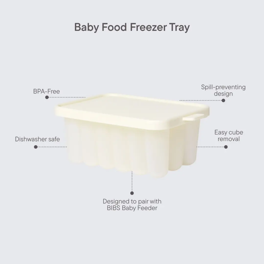 BIBS Food Feeder Freezer Tray - Siliconen bakje - Ivory