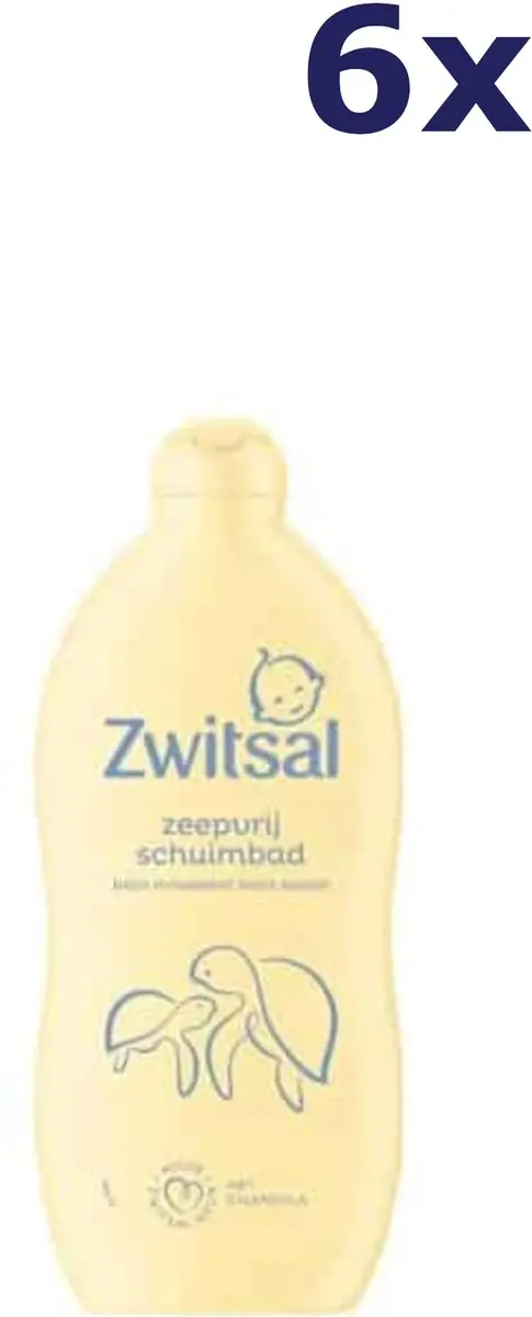Zwitsal Zeepvrij Schuimbad - 6x700ml