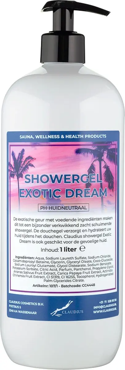 Splashbox Cosmetics Claudius Douchegel Exotic Dream 1L