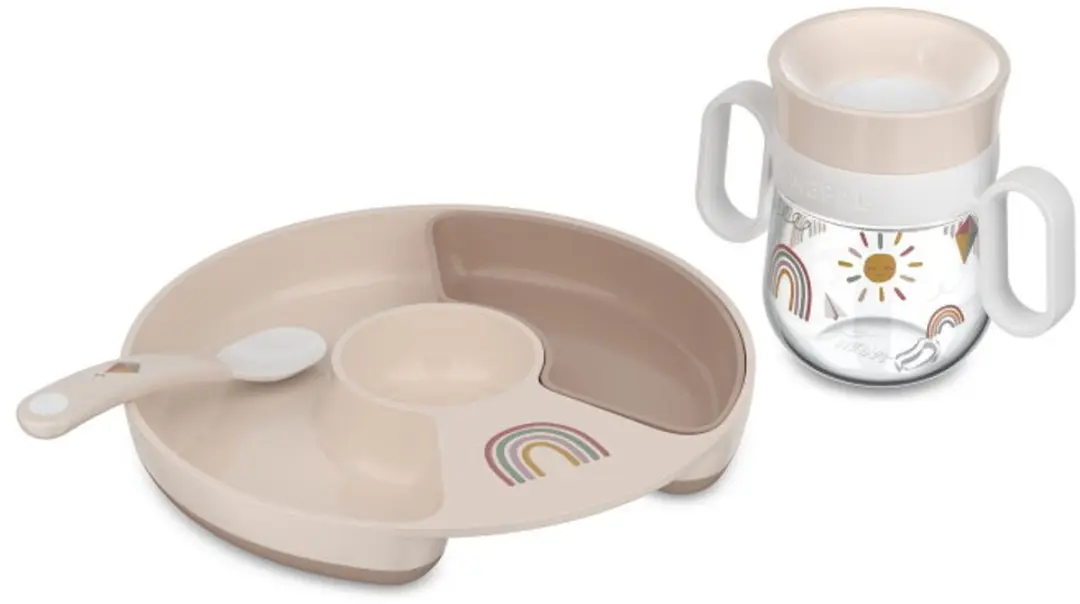 Mepal Mio Oefenlepel Set 2 Stuks - Sunshine & Rainbow