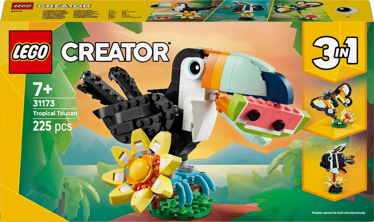 LEGO Creator 3in1 Wilde Dieren Tropische Toekan 31173