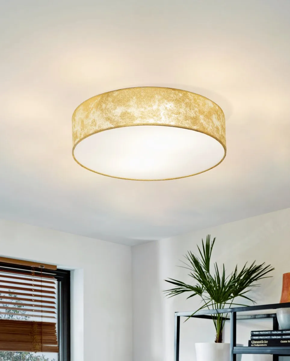 Eglo Viserbella Plafondlamp E27 - Ø38cm - Champagne/Goud