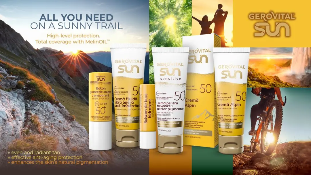 Gerovital Sun Getinte Zonnebrandcrème SPF50 - 50ml - Medium