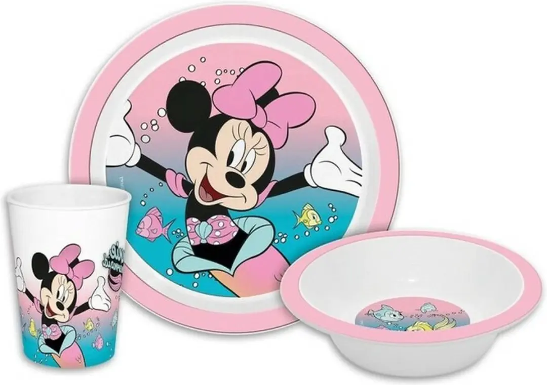 Disney Minnie Mouse Kinderontbijtset 3-delig - Roze