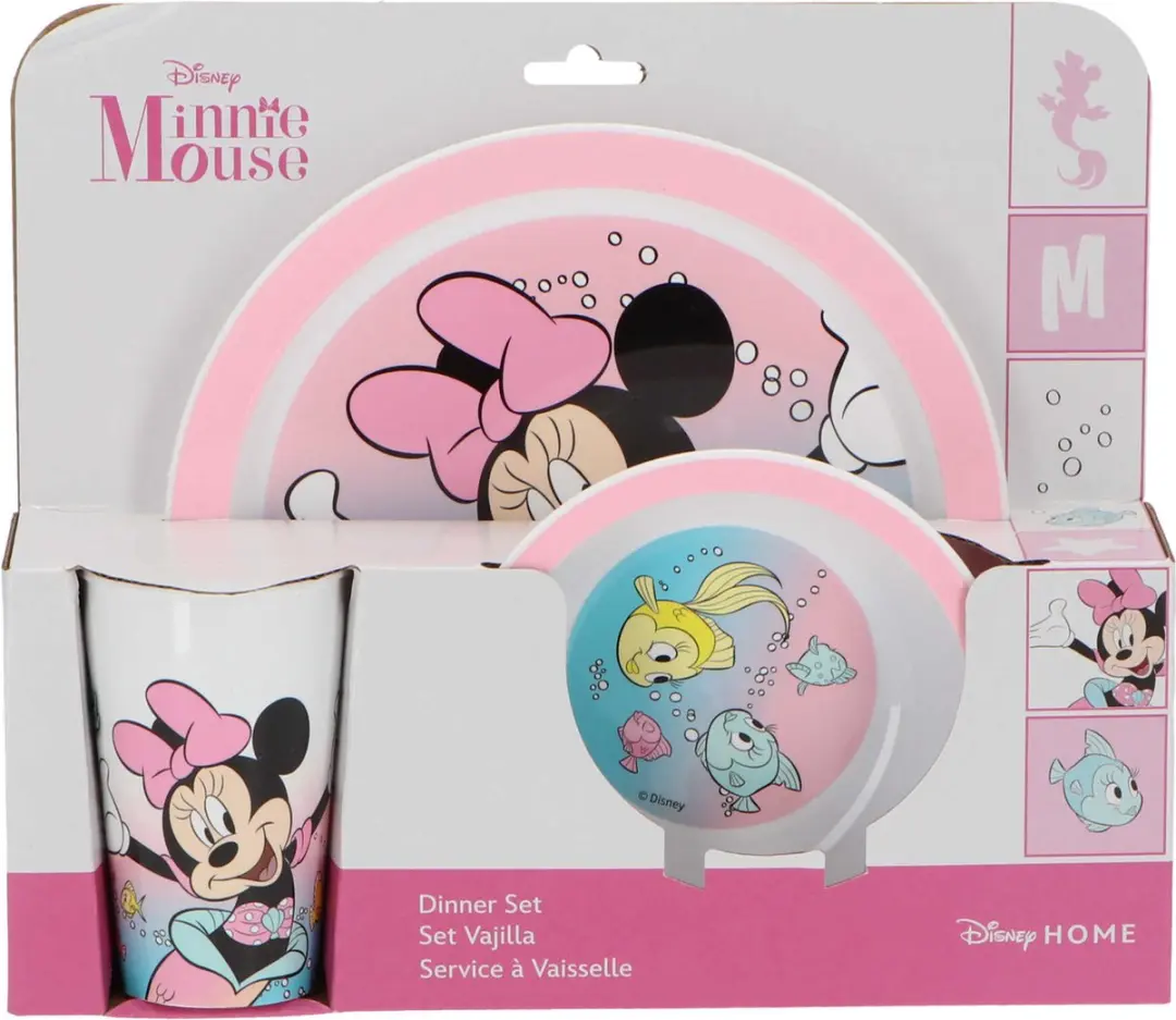 Disney Minnie Mouse Kinderontbijtset 3-delig - Roze