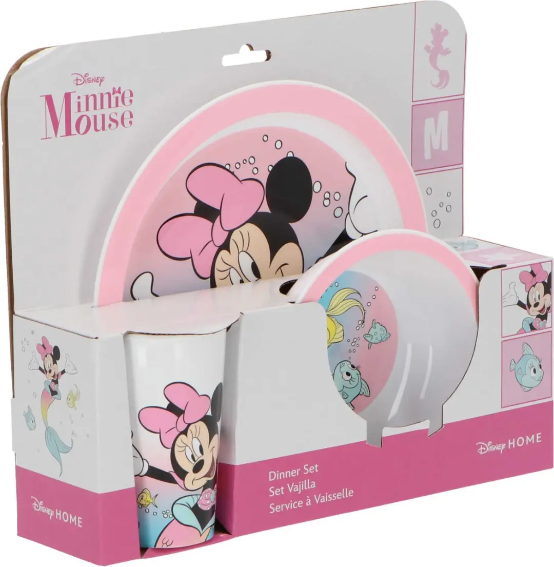 Disney Minnie Mouse Kinderontbijtset 3-delig - Roze
