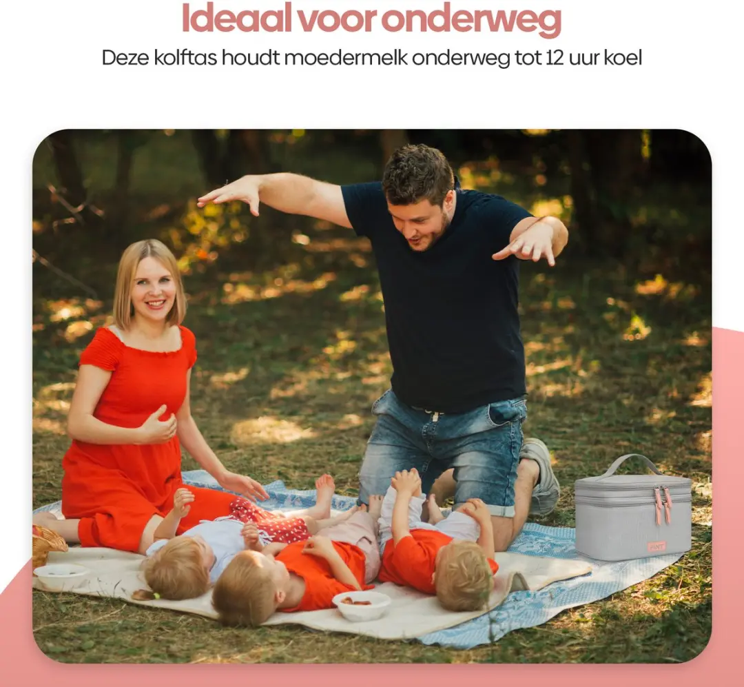 FÍNT Luxe Koeltas Grijs - 6L met Koelelement