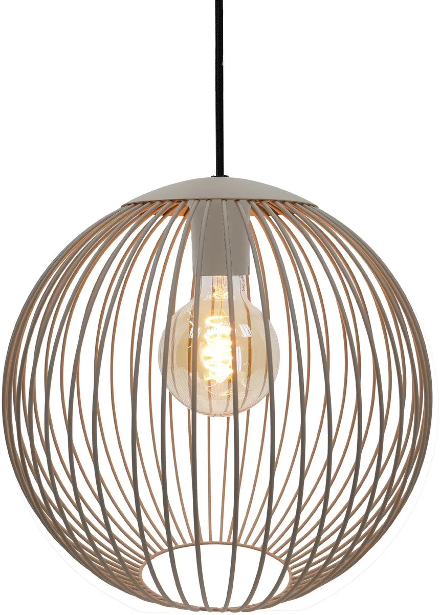 Eglo Lindero Hanglamp E27 - Ø32cm - Zandkleur