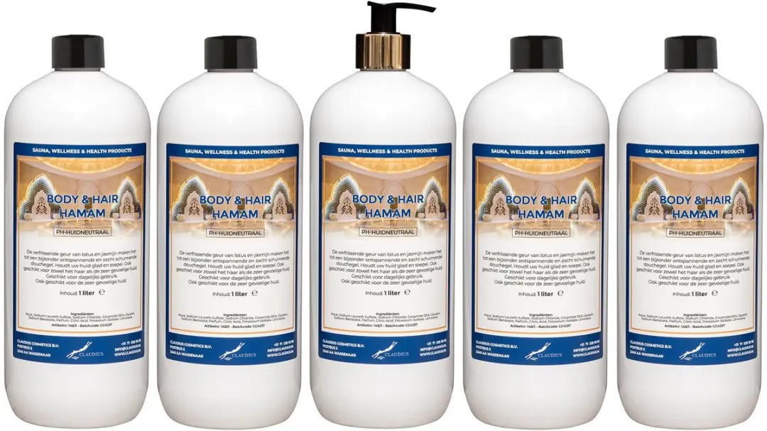 Splashbox Cosmetics Body & Hair Hamam 1L - 10 Stuks