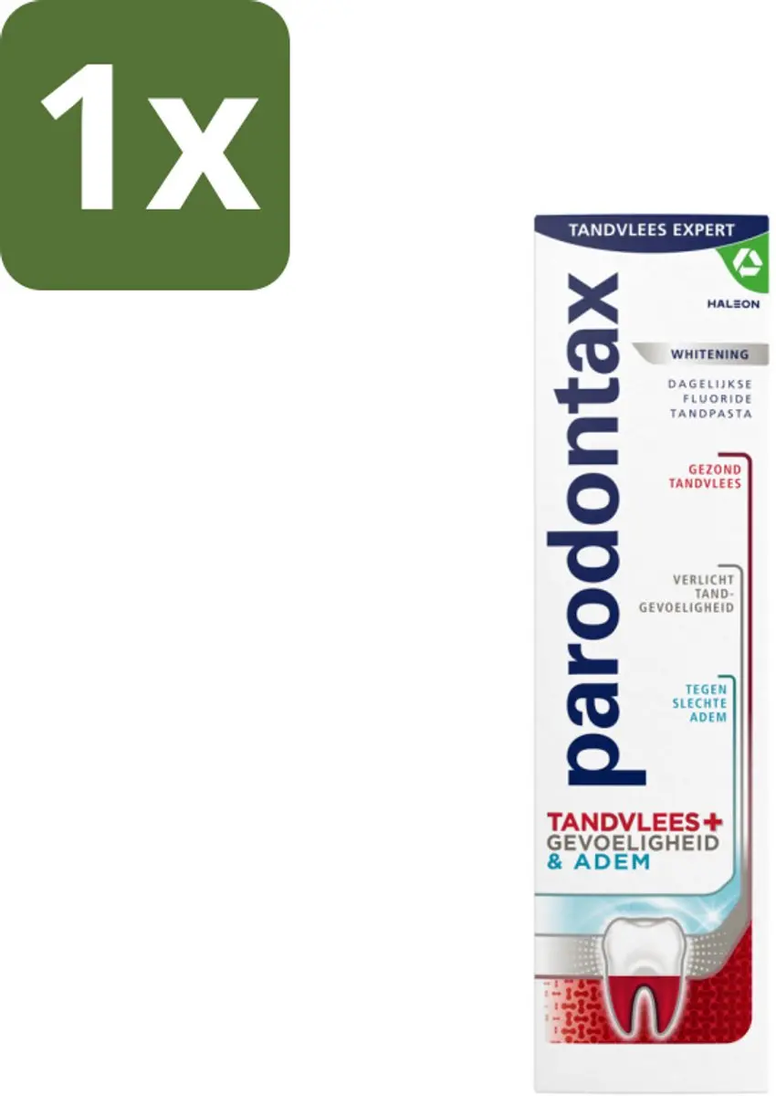Parodontax Tandpasta Tandvlees+Gevoeligheid & Adem Whitening 75ml