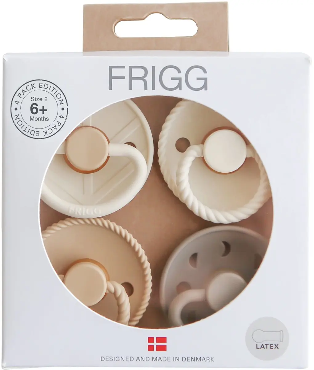 Mushie FRIGG Fopspenen - 4 Stuks - Multicolor